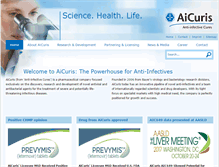 Tablet Screenshot of aicuris.com